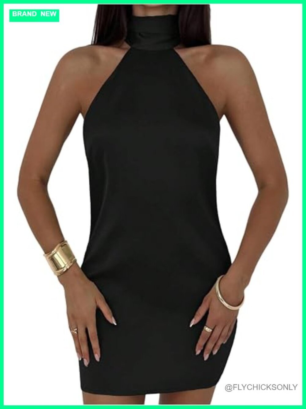 Sleeveless Halter Tie Backless Bodycon Pencil Short Dress Party Going Out